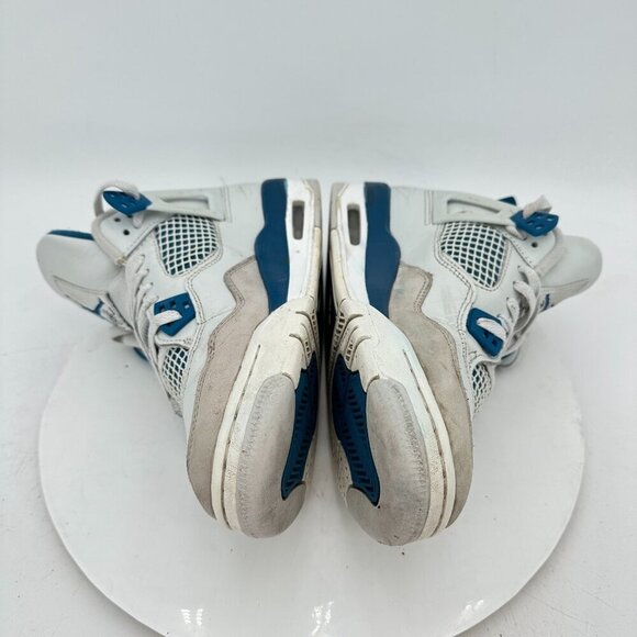 Nike Air Jordan 4 Retro Youth Size 7Y Women 8.5 HF4281 141 Industrial Blue Shoes - Picture 7 of 11